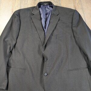 Shaquille O'Neal Blazer Suit Jacket Mens 52R XLG Black Stretch Shaq Sports Coat